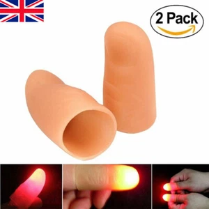 2Pcs Magic Thumbs Glow Finger Trick Close Up Street Party Light Thumb Appearing0 - Picture 1 of 15