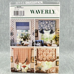Butterick H554 5290 Window Treatment Shades Waverly Home Decor Sewing Pattern - Picture 1 of 5