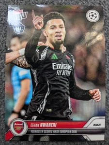 2024-25 TOPPS NOW UEFA ETHAN NWANERI BASE ROOKIE CARD#093 - Picture 1 of 1