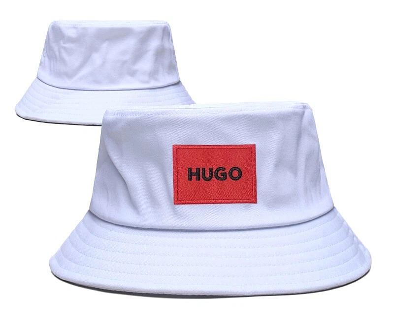 Hugo Boss Unisex Exterior Ocio Vacaciones Cubo Gorra Parasol Pesca Sombrero Blanco Foto 1 de 1