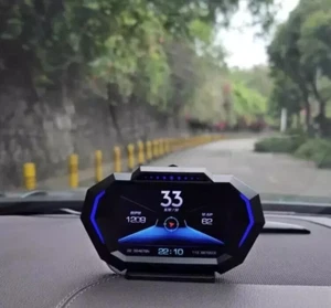 P24 OBD2+GPS Car HUD Speedometer Altitude Meter with Alarm & LCD Display - Picture 1 of 11