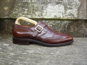 ZAPATOS MONKSTRAP VINTAGE CHURCH’S CUERO MARRÓN UK7.5 PARA HOMBRE PICCADILLY EXCELENTE ESTADO - Imagen 1 de 10