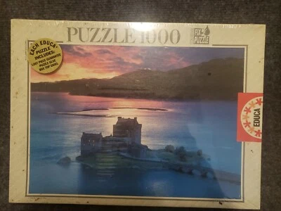 复古 1997 年 Educa 1000 件拼图苏格兰夜幕 — 第 1/3 张图片