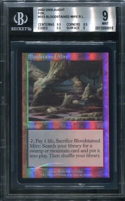 Bloodstained Mire Onslaught Foil Gem Mint MTG BGS 9 - Image 1 of 4