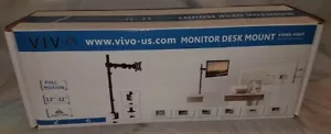 Montaje de escritorio de un solo monitor VIVO STAND-V001T para una capacidad máxima de 13"" a 32"" 22 lb NUEVO - Imagen 1 de 6
