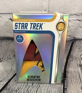 New Star trek crew socks three pairs in a gift box - Picture 1 of 3