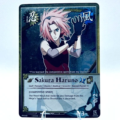 Naruto CCG Sakura Haruno Foil Card PR 040 2002 - Image 1 of 4