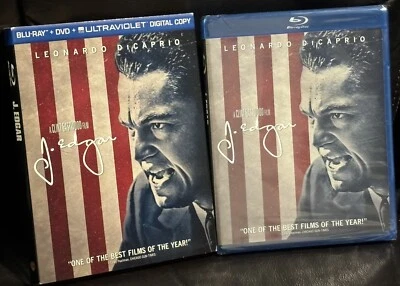 J Edgar Brand New Sealed Blu-ray Leonardo DiCaprio Clint Eastwood w Slipcover - Image 1 of 2