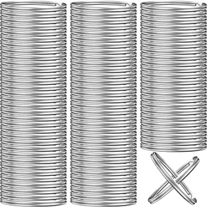 200 PCS Key Rings Bulk, Split Key Rings, Keychain Rings and Crafts 1 Inch (25Mm) - Picture 1 of 12