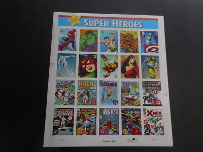 Scott 4159, 41 centavos, superhéroes de Marvel Comics, hoja Foto 1 de 2