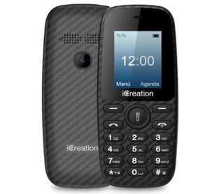 iCreation C10 - Teléfono móvil básico Negro con Pantalla de 1,8”, batería 800mAh - Bild 1 von 2