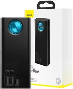 Baseus Powerbank Amblight 30000mAh, 4xUSB, USB-C 65W Black - Foto 1 di 9