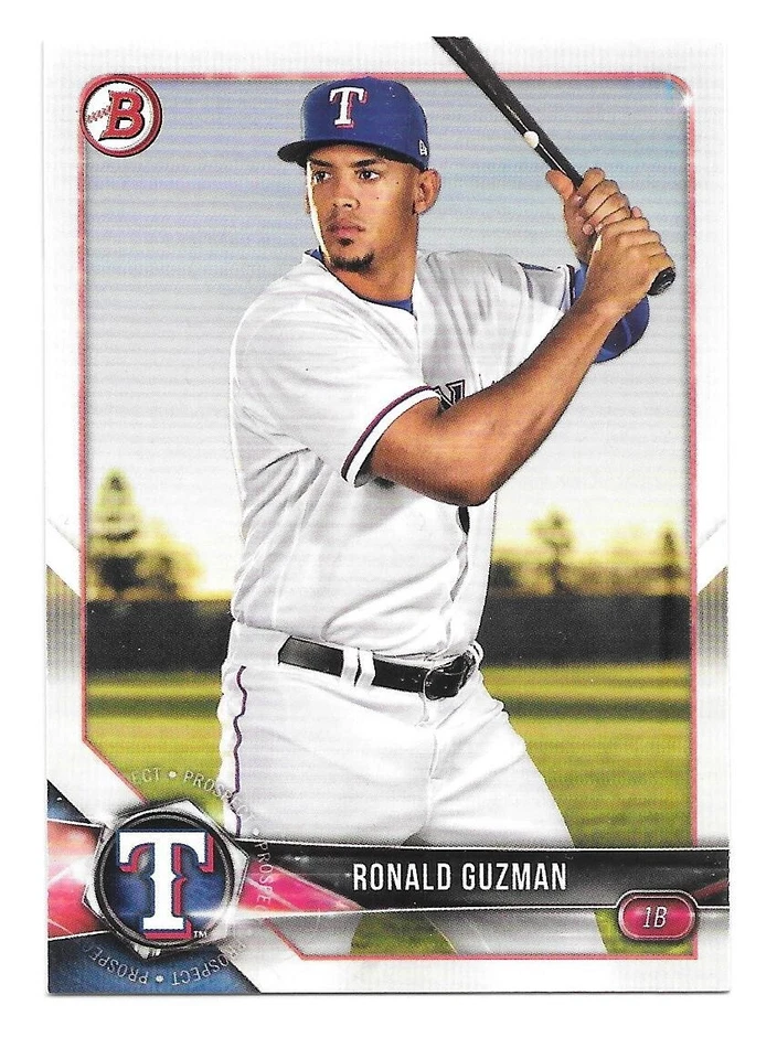 2018 Bowman Paper Prospects RONALD GUZMAN - TEXAS RANGERS - #BP-122 - Image 1 of 1