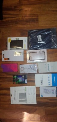 Lote de fundas y protectores de pantalla para iPhone 5G/6/6S/7/8 Plus, iPad y GalaxyS  Foto 1 de 4