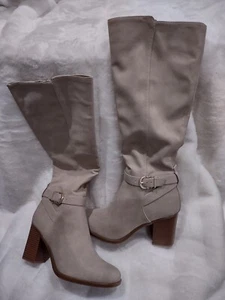 Boots By Naturalizer Joslynn Beige Women’s Heel 3" Size 7 NEW - Picture 1 of 3