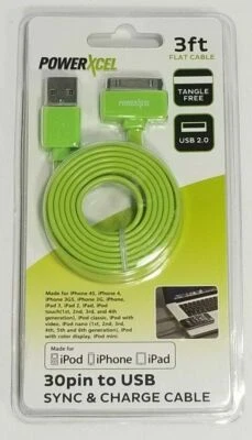 2 Pack 1M 30-Pin USB Sync Cable Charger 4 Apple Iphone iPad iPod FAST SHIPPING - Image 1 of 2