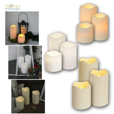 elektrische LED Kerze für Außen, flackernde flammenlose Kerze flackernd Outdoor - Bild 1 von 4