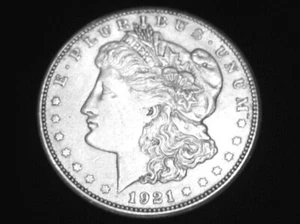 1921-S Morgan Dollar -- Almost Uncirculated Details --- Cleaned - Picture 1 of 4