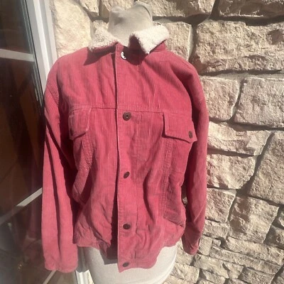 Chaqueta LL Bean Pana Sherpa Pila Forrada Rosa Salmón Niñas Talla 18 XL Foto 1 de 4