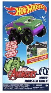 Hot Wheels Hulk Holz Monster Truck. Neu Versiegelt. Avengers - Bild 1 von 2