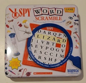 I Spy Word Scramble Game in Metal Tin by Briarpatch Scholastic Spelling - Picture 1 of 5
