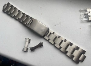 OYSTER WATCH BAND FOR ROLEX SUBMARINER GMT DATEJUST 19MM BRACELET S.STEEL HEAVY, - Imagen 1 de 2