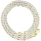 Real 10K Yellow Gold Mariner Pave Necklace Chain 2.5 mm 24''  24 inch Mens