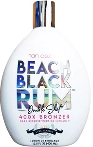 Tan Asz U Brown Sugar BEACH BLACK RUM Double Shot 400X Tanning Bed Lotion 13.5oz - Picture 1 of 2