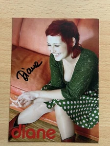 Tarjeta de autógrafo de Diane Weigmann original firmada #7960 - Imagen 1 de 1