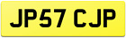 JP57 CJP PRIVATE CHERISHED CAR REG NUMBER PLATE ALL FEES PAID - CJ CP CHRIS COL