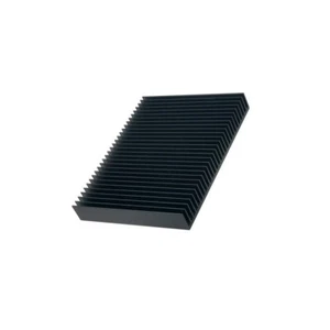 Radiador SK42/150/SA: acanalado en relieve negro L: 150 mm W: 200 mm H: 25 mm FISCHER - Imagen 1 de 1