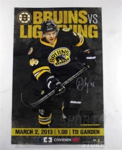 David Krejci Boston Bruins Signed Autographed 2013 Roster Game Poster 11x17 - Picture 1 of 1