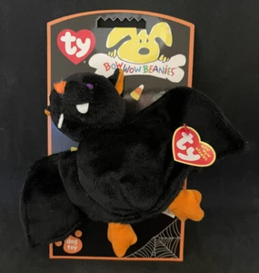 TY Bow Wow Beanies - FLEDERMAUS - Neu MWMTs Hundespielzeug mit Displaykarte - Bild 1 von 4