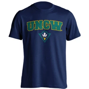 University of North Carolina Wilmington UNCW Text Logo Short Sleeve T-shirt - Picture 1 of 15