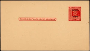 Canal Zone - 1952 - 2 Cents Postal Card # UX11 Printed w Freemasonry Notice - Picture 1 of 2