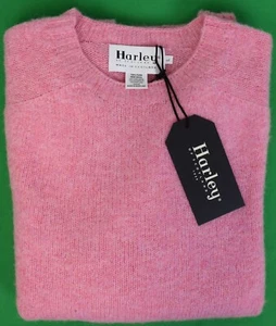 Harley Of Scotland Candy Pink Shetland Crewneck Sweater Gr. L (Neu mit Etikett) - Bild 1 von 4