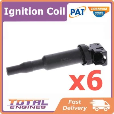6x PAT Premium Ignition Coil fits BMW 5 Series E60/E61 3.0L 6Cyl N52 B30 - image 1 of 2