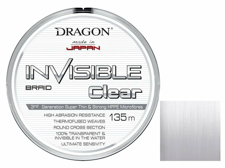 Dragon Invisible Clear 135m 0,06mm - 0,25mm Braided Line  - Image 1 of 1