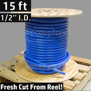 15 ft 1/2" ID FlexFab 5526 Blue Silicone Heater Hose 13mm 350F Radiator Coolant - Picture 1 of 4