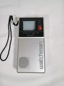 Mini TV Portátil AM/FM Estéreo De Colección Sony Watchman FD-20A con Estuche - Imagen 1 de 11