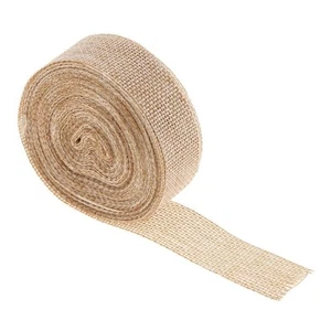 natürliche Sackleinen Roll Jute Sackleinen Band hessischen Leinen rustikale - Picture 1 of 5