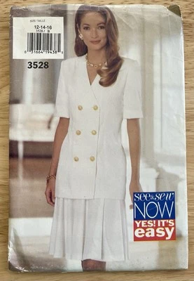 Butterick See & Sew Now pattern 3528 Misses Top & Skirt Size 12-16 uncut FF - Image 1 of 3