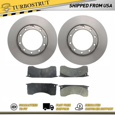 Kit de pastillas de freno y rotores delanteros nuevos para Blue Bird TC1000 1997-2000 Foto 1 de 4