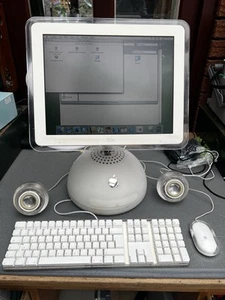 Apple IMac 15” G4, 1GHZ Original Box, Docs and CD’s Vintage Apple Computer - Afbeelding 1 van 23