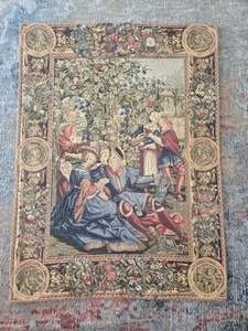 The Month of October European Decorative Woven Florentine Tapestry 36” x 27”  - Picture 1 of 11