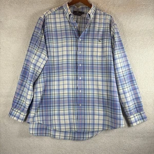 Vineyard Vines Herren XXL Slim Fit Tucker Hemd Langarm rosa blau kariert Baumwolle - Bild 1 von 6