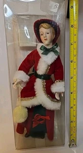 Porcelain Doll Christmas Doll - Picture 1 of 1
