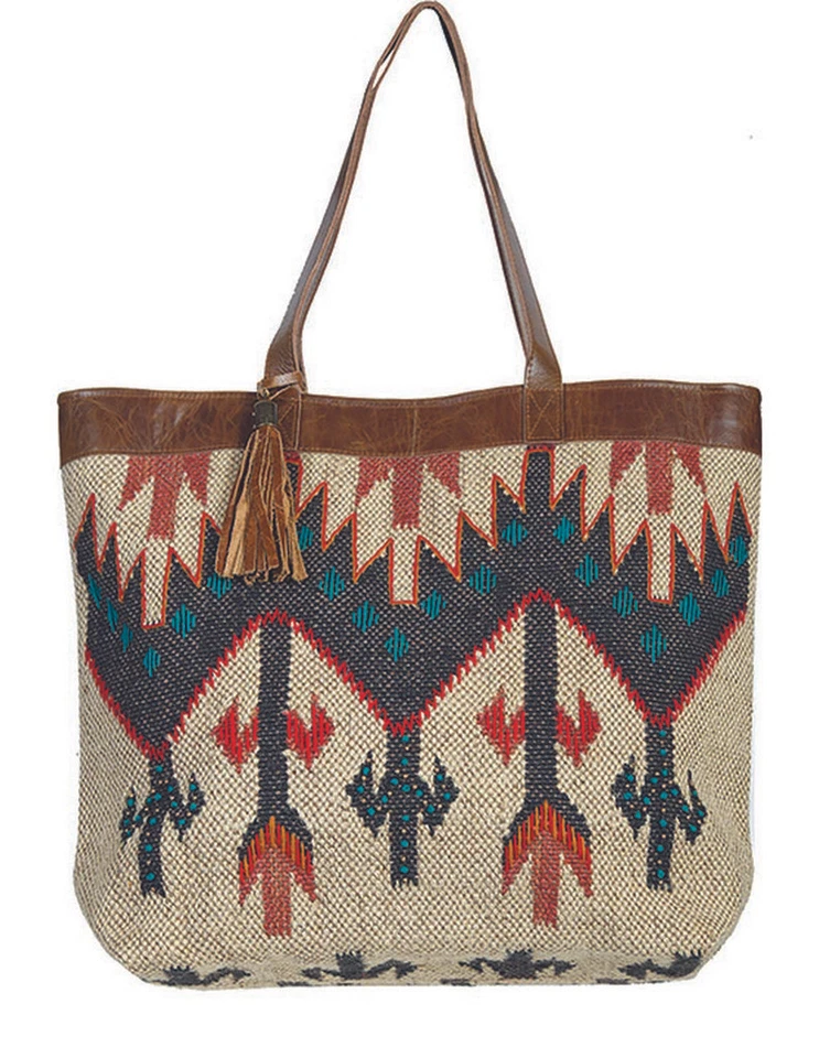 Scully Women's Aztec Woven Handbag Multi
