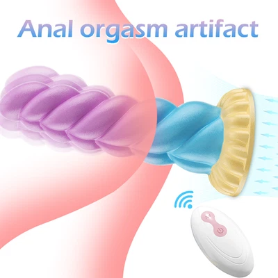 Consolador vibrador de nudo con control remoto masajeador de próstata hombres mujeres juguete sexual Foto 1 de 4