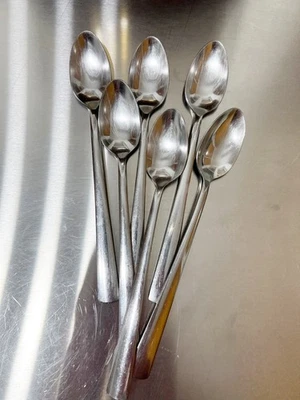 Juego de 6 cucharas de té heladas Oneida SS. Foto 1 de 4